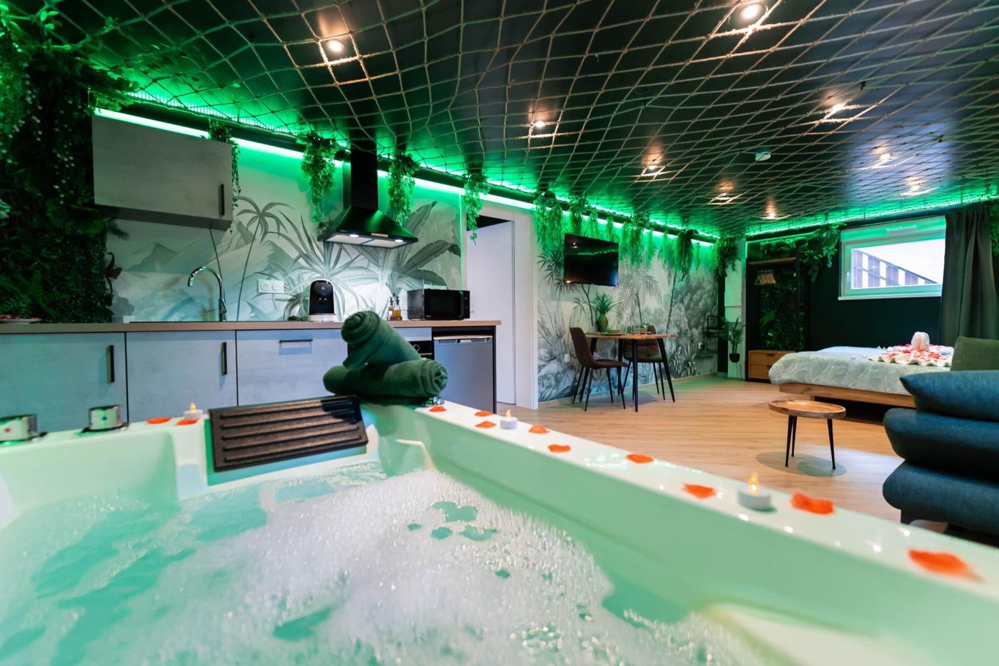 L'Oasis Tropicale, Jacuzzi, Love Room Roppenheim Kültér fotó